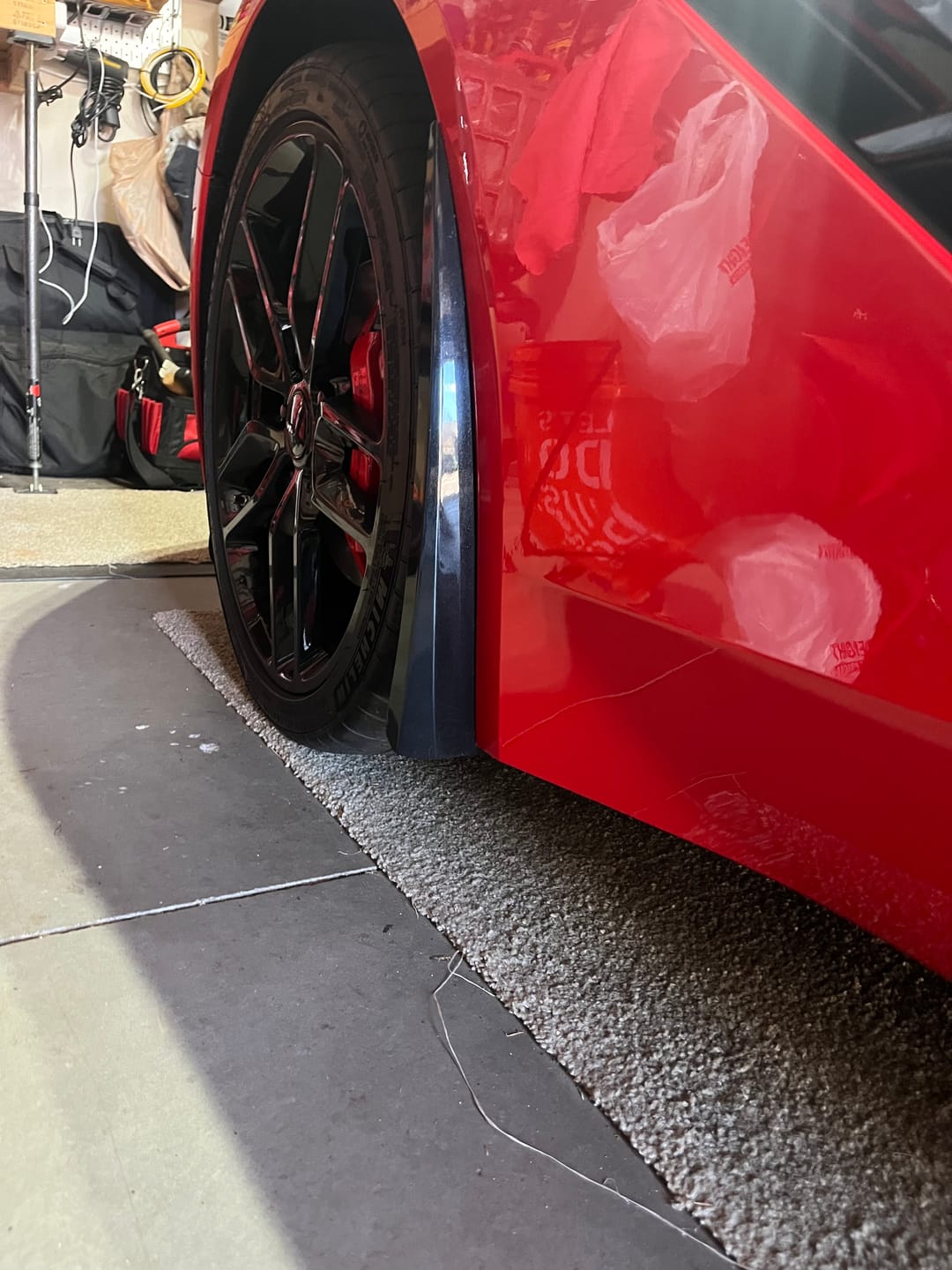 Customer photo review of Corvette C7 Extended Front & Rear Splash Guards