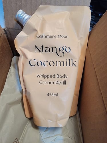 Customer photo review of Mango Cocomilk Whipped Body Cream Refill