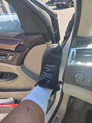 Customer photo review of Jordan 3 Retro Black Cat (2025) SIZE 10M/11.5W