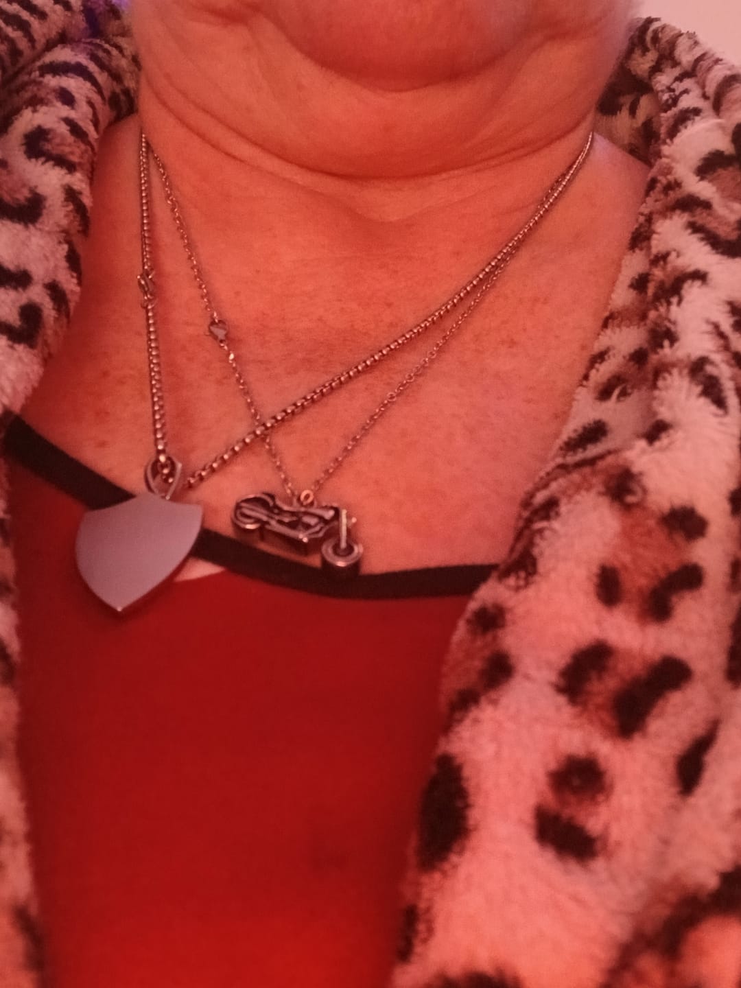 Customer photo review of Cremation Urn Necklace Motorcycle Pendant for Ashes-A016