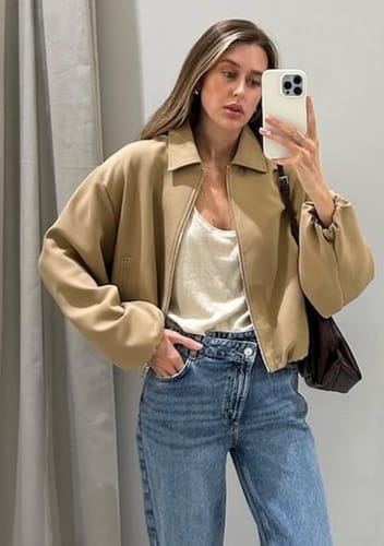 Customer photo review of Feliz Bomber Jacket