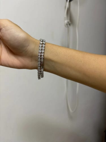 Customer photo review of Round Cut Zirconia Tennis Bracelet