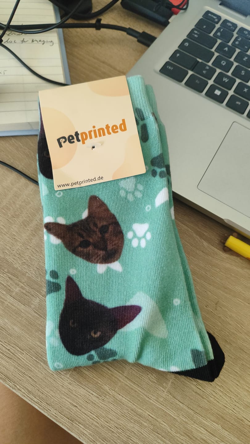 Customer photo review of Votre photo - Chaussettes personnalisées