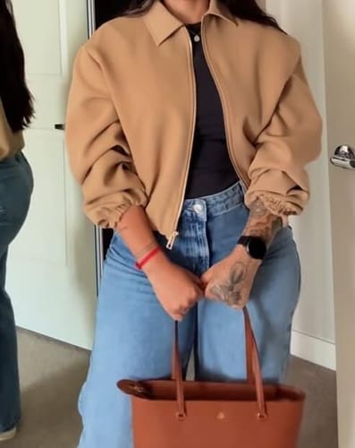 Customer photo review of Feliz Bomber Jacket