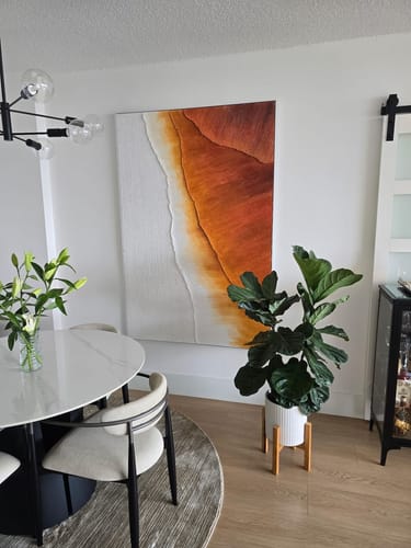Customer review photo for Plaster Art Texture Painting #SG263