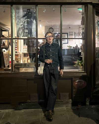 Customer photo review of 1950s Type 2 Selvedge Denim Jacket