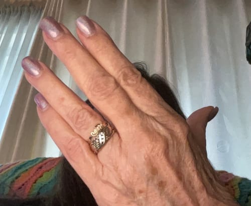 Customer photo review of Petite Foliage - Black Hills Gold Ladies Ring