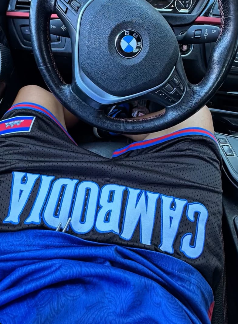 Customer photo review of Cambodia Heritage Basketball Shorts