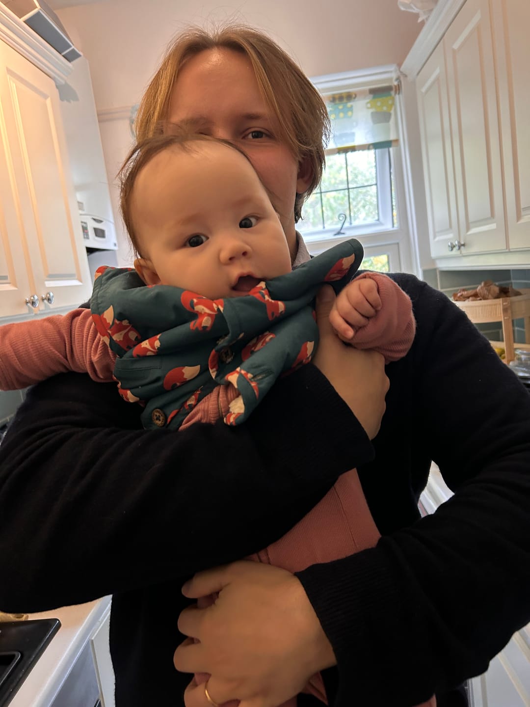 Customer photo review of Red Foxes Sherpa Lined Reversible Gilet