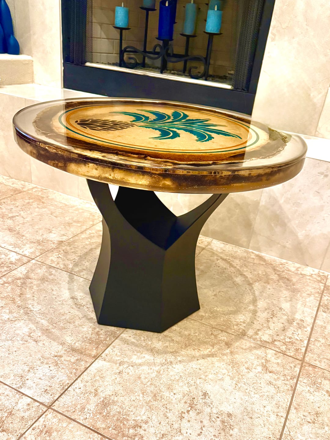 Customer photo review of End Table Legs 216 Namu Metal Modern Design