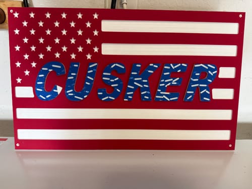 Customer photo review of ColorCore HDPE Plastic - Premium Multi-Layer Engravable Sheets