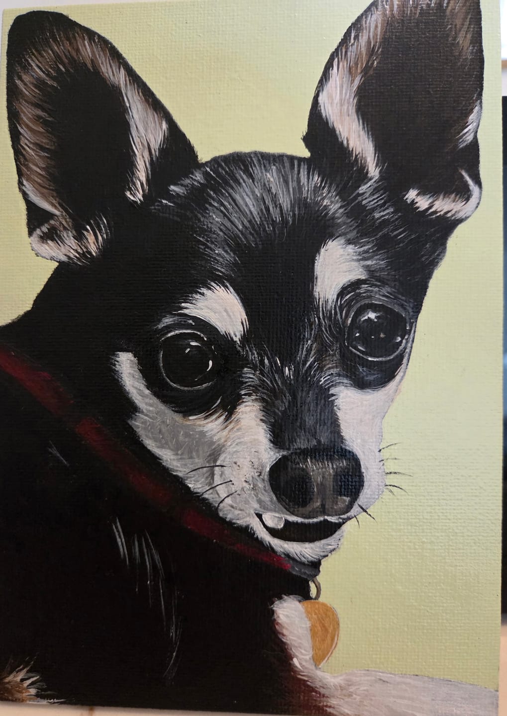 Customer photo review of Custom Pet Painting