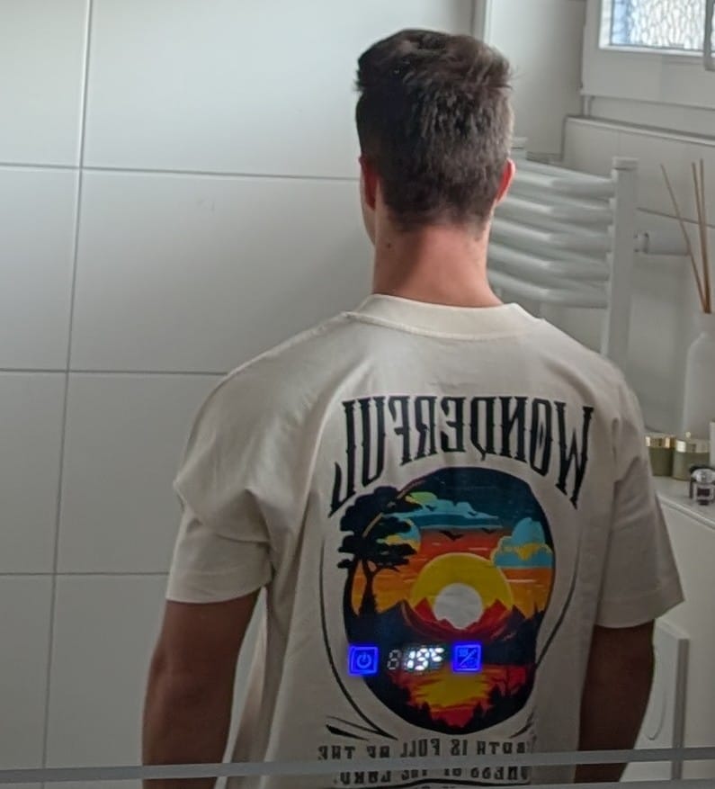 Customer photo review of Wonderful (backprint) - Premium Oversized Shirt