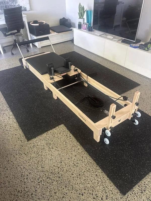 Customer photo review of Foldable Wooden Pilates Reformer