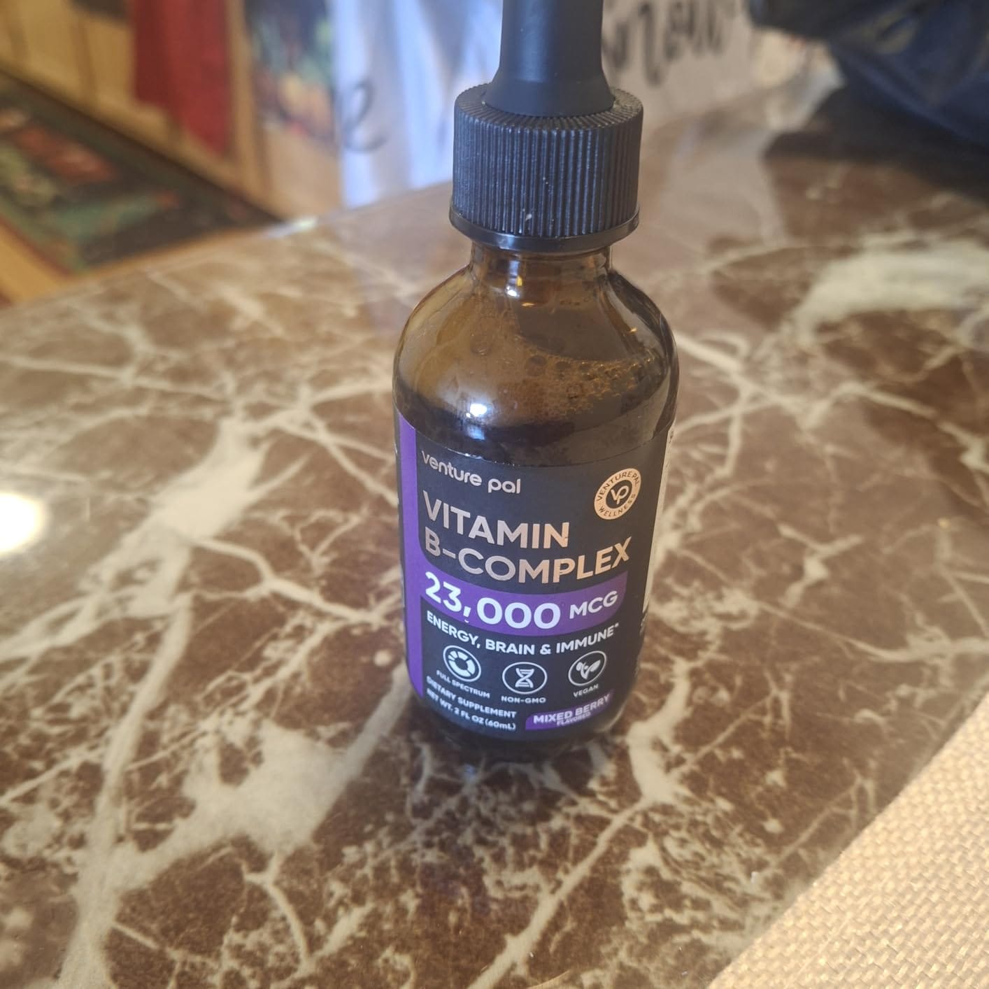 Customer photo review of Vitamin B - complex - Mixed Berry - 200 mcg Liquid Drops