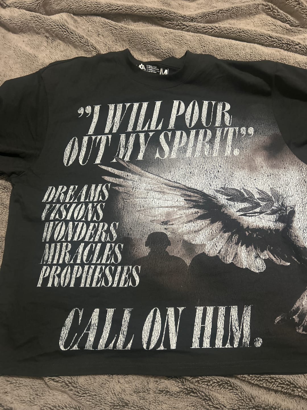 Customer photo review of [PRE-ORDER - SHIPS OCTOBER 6TH] Holy Spirit [Dove] Graphic Tee (Oversized Fit)