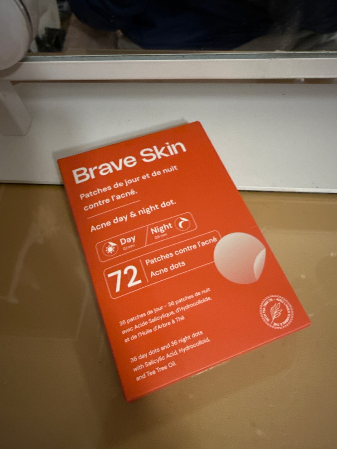 Customer photo review of Brave Skin - Patches de jour et de nuit contre l'acné
