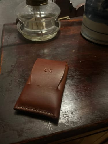 Customer photo review of Slimmad plånbok i äkta läder