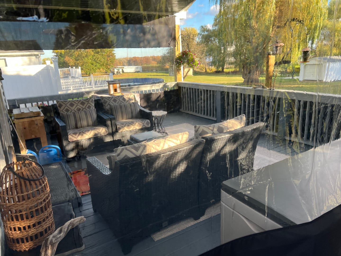Customer photo review of 12mil Top & Bottom Grommet Canvas Curtain with PVC Panel for Insulation Patio Cover and Garage Door Insulation, 1 Panel