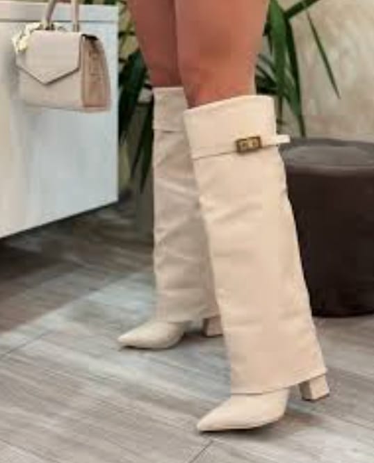 Customer photo review of Rachelle Leather Boots