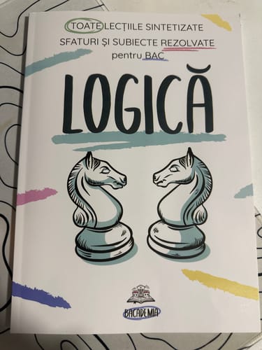 Recenzie cu fotografie de la un client despre Carte Logică Bacalaureat Bacademia