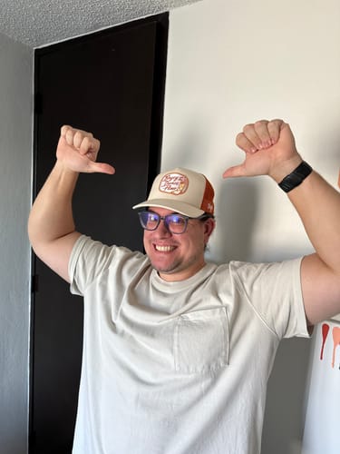 Customer photo review of Bogey On The Dance Floor Trucker Hat