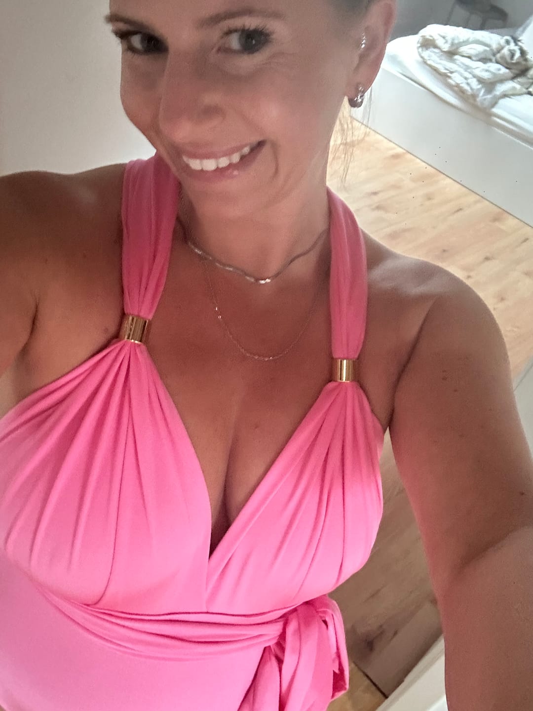 Customer photo review of Sustainable & Convertible Swimsuit SOFT PINK