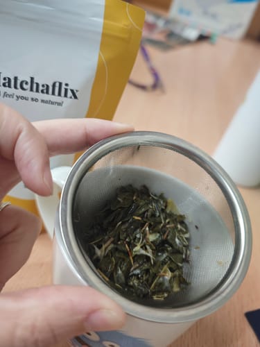 Customer photo review of Té Verde Mango Mirabel