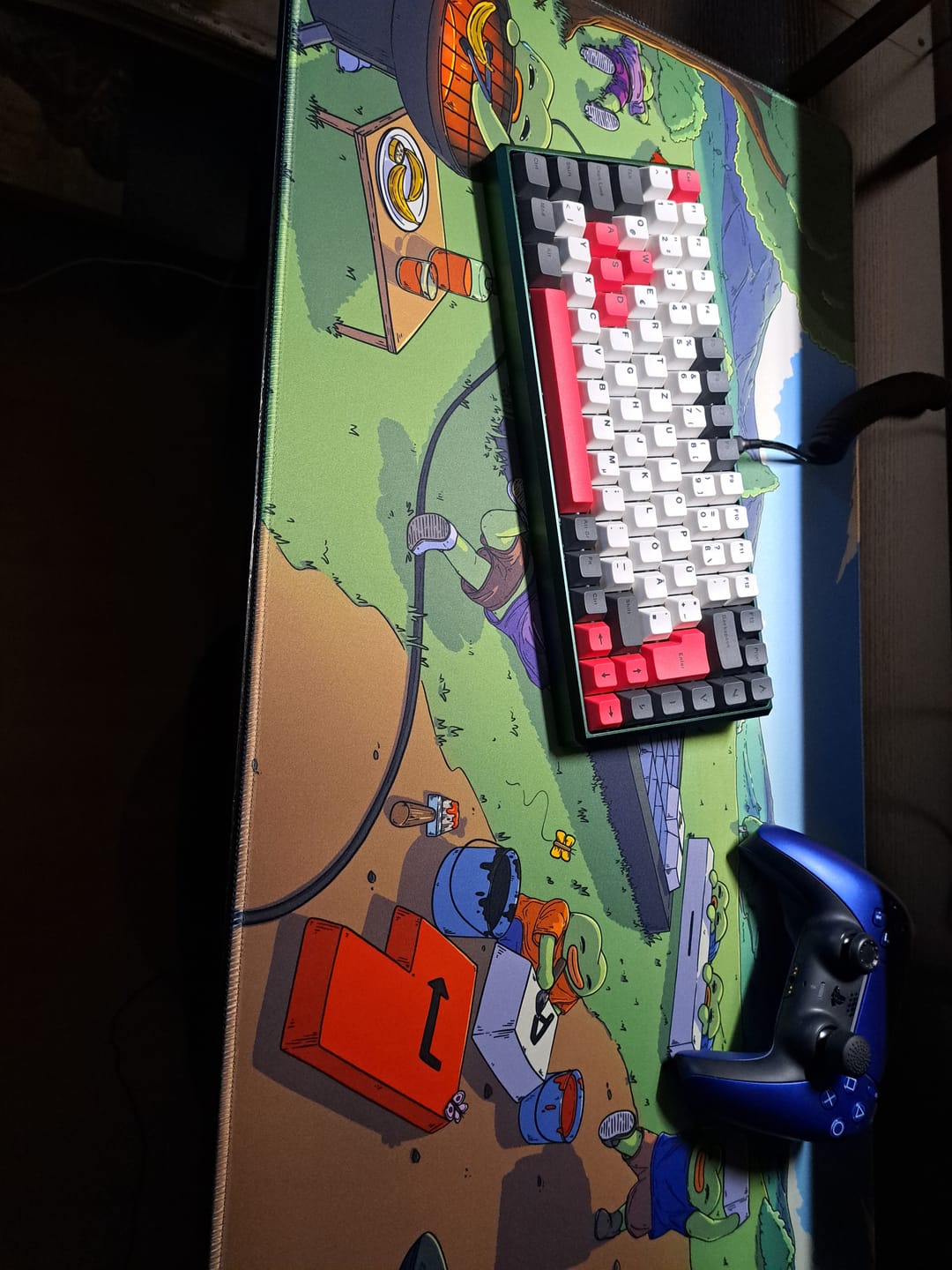 Customer photo review of Deskmat Tinkerworld