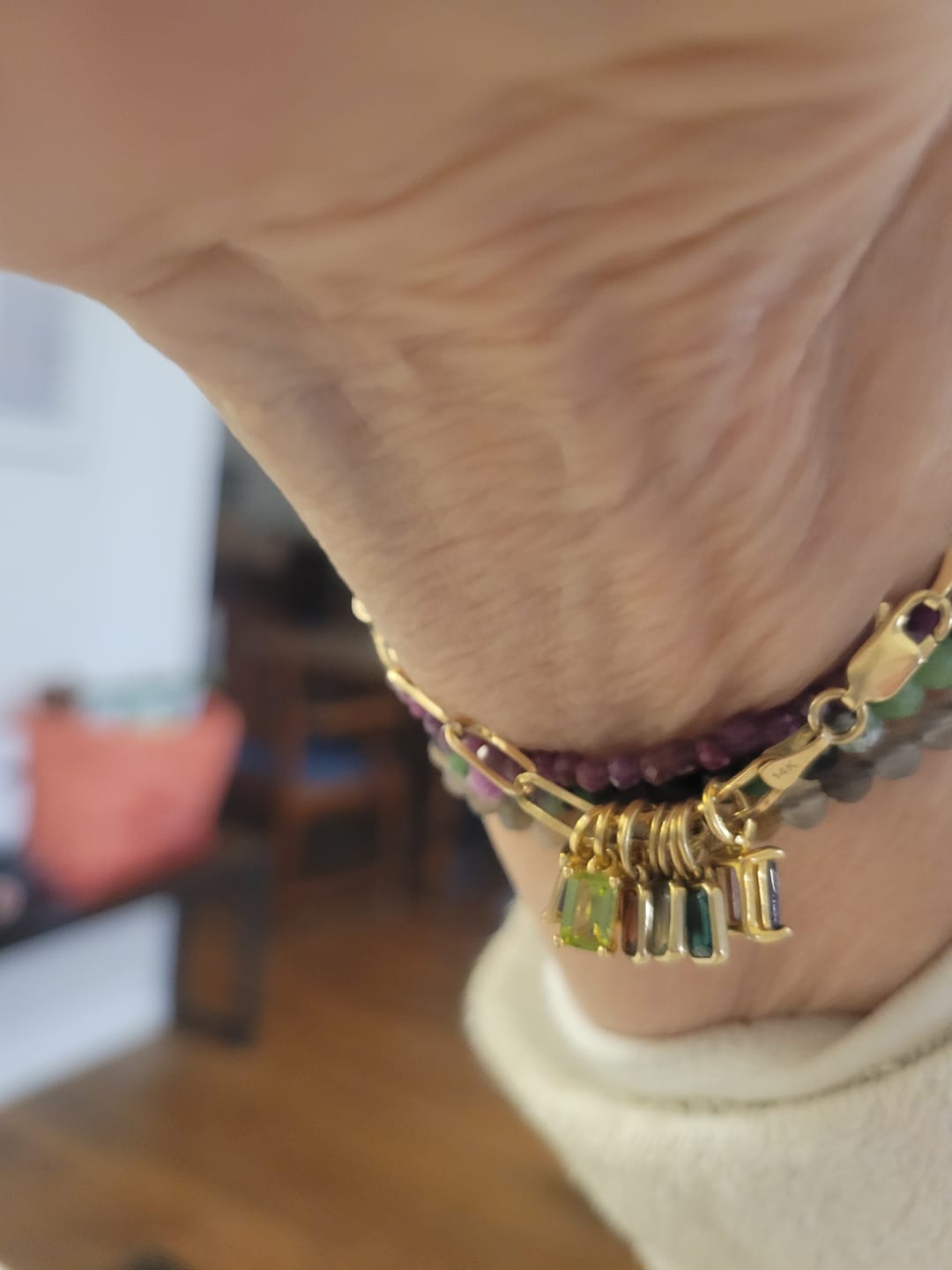Customer photo review of Birthstone Charms