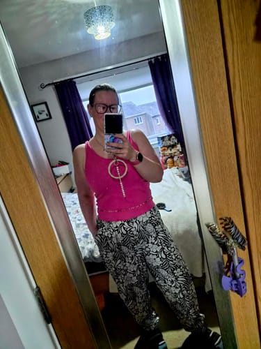 Customer photo review of Graceful Luxury African Waist Bead