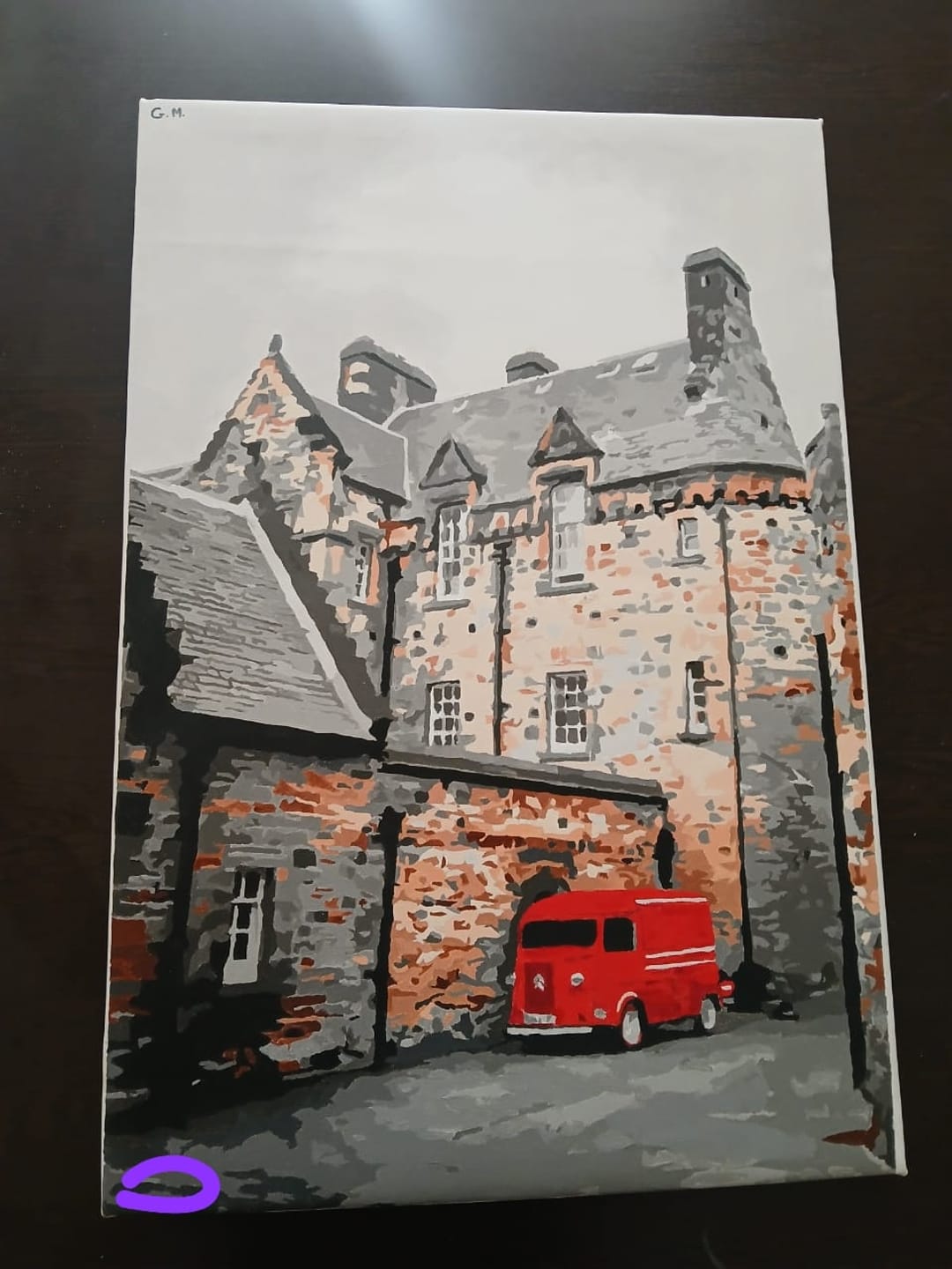 Customer photo review of Customized Paint by Numbers Kit - Paint Your Own Photo