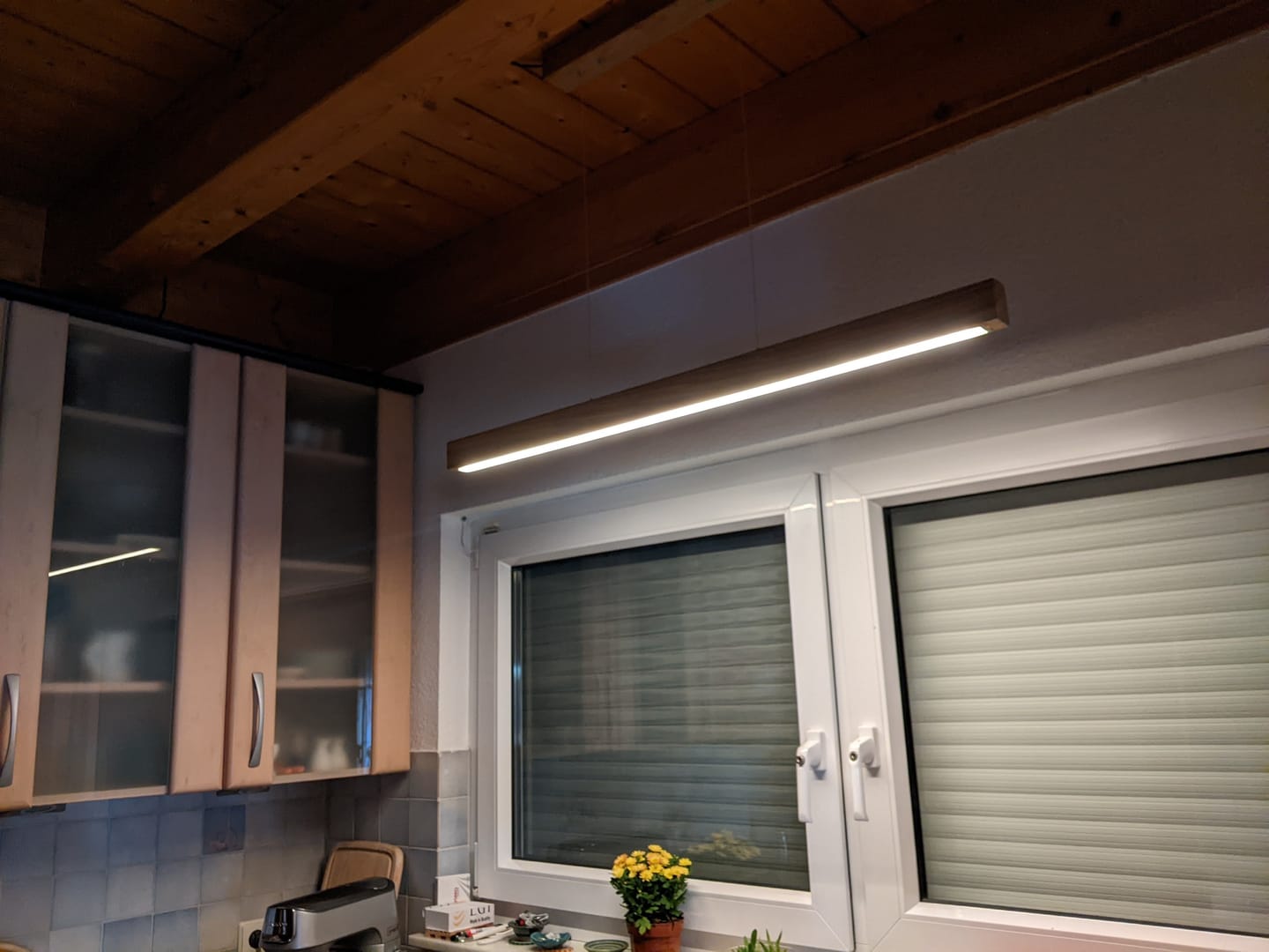 Customer photo review of Designer Pendelleuchte aus Massivholz, LED-Pendelleuchte - Tara