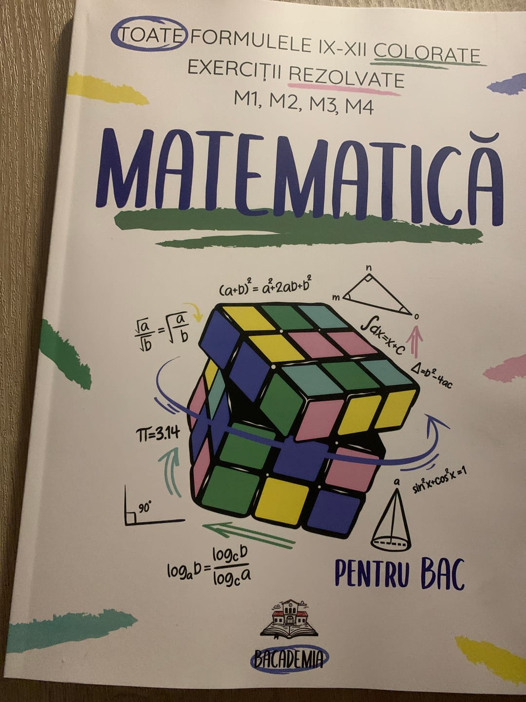 Customer photo review of Carte Matematică Bacalaureat (M1, M2, M3, M4) Bacademia