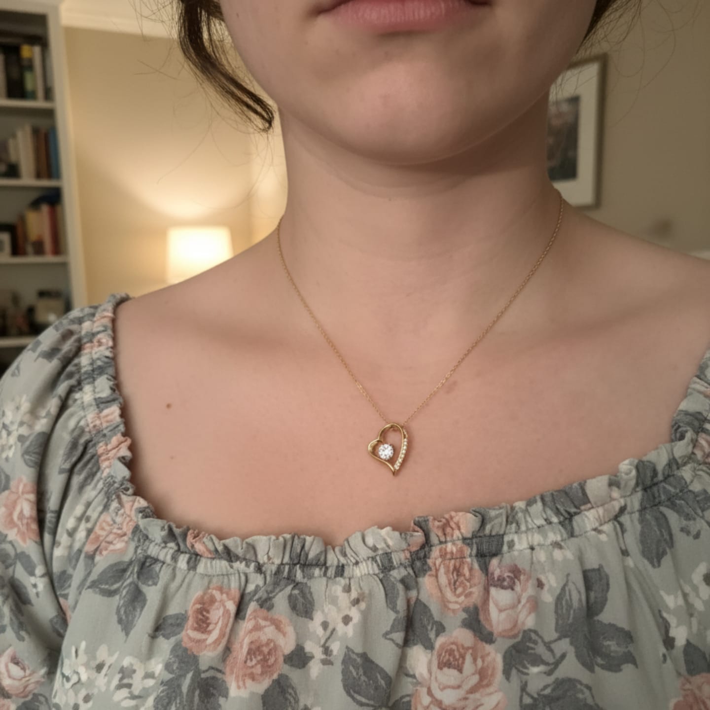 Customer photo review of (Almost Sold Out)"You'll Always Be My Little Girl" Necklace