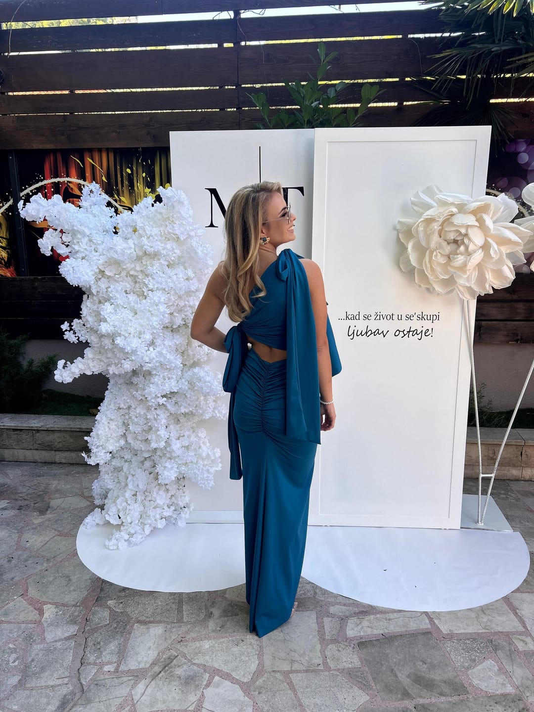 Customer photo review of EDEN DRESS cobalt