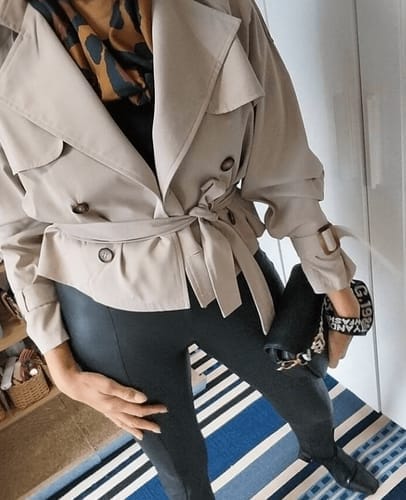 Customer photo review of Isla Trench Coat