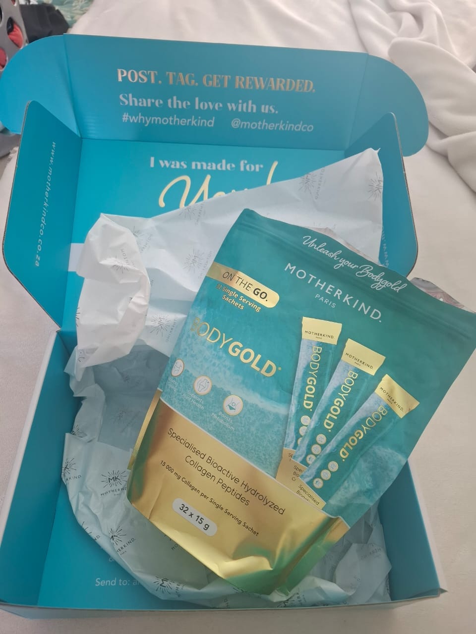 Customer photo review of BodyGOLD Collagen Single Servings