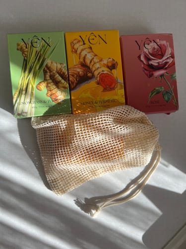 Customer photo review of FREE GIFT - Yen Aura Exfoliating Bag