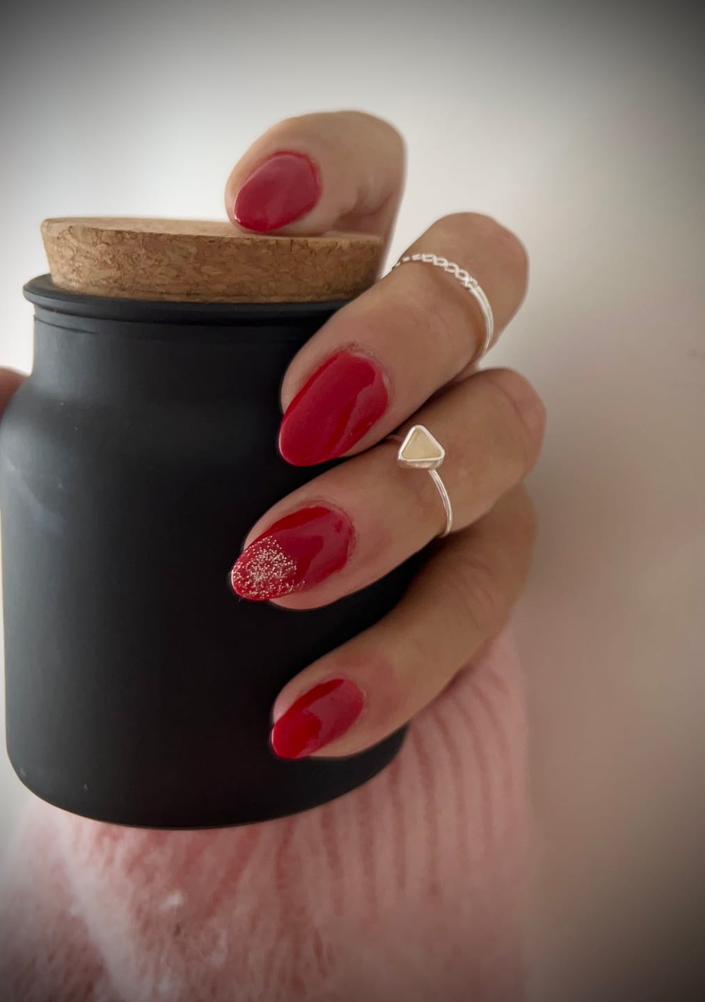 Customer photo review of Christmas Red Dipping Powder