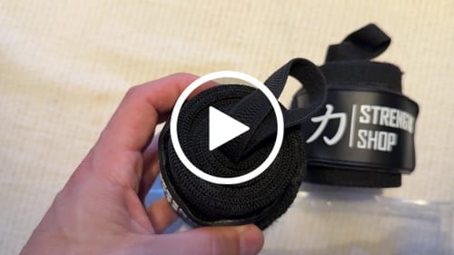 Customer video review of Heavy Black Wrist Wraps - IPF Approved – 60cm/90cm