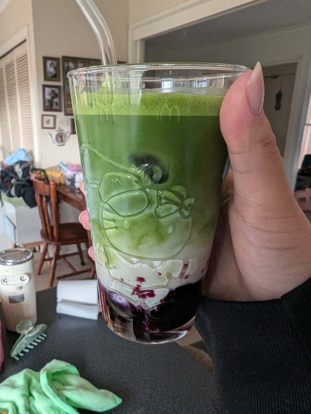 Customer photo review of Gourmet's Gold Artisan Matcha (Latte)