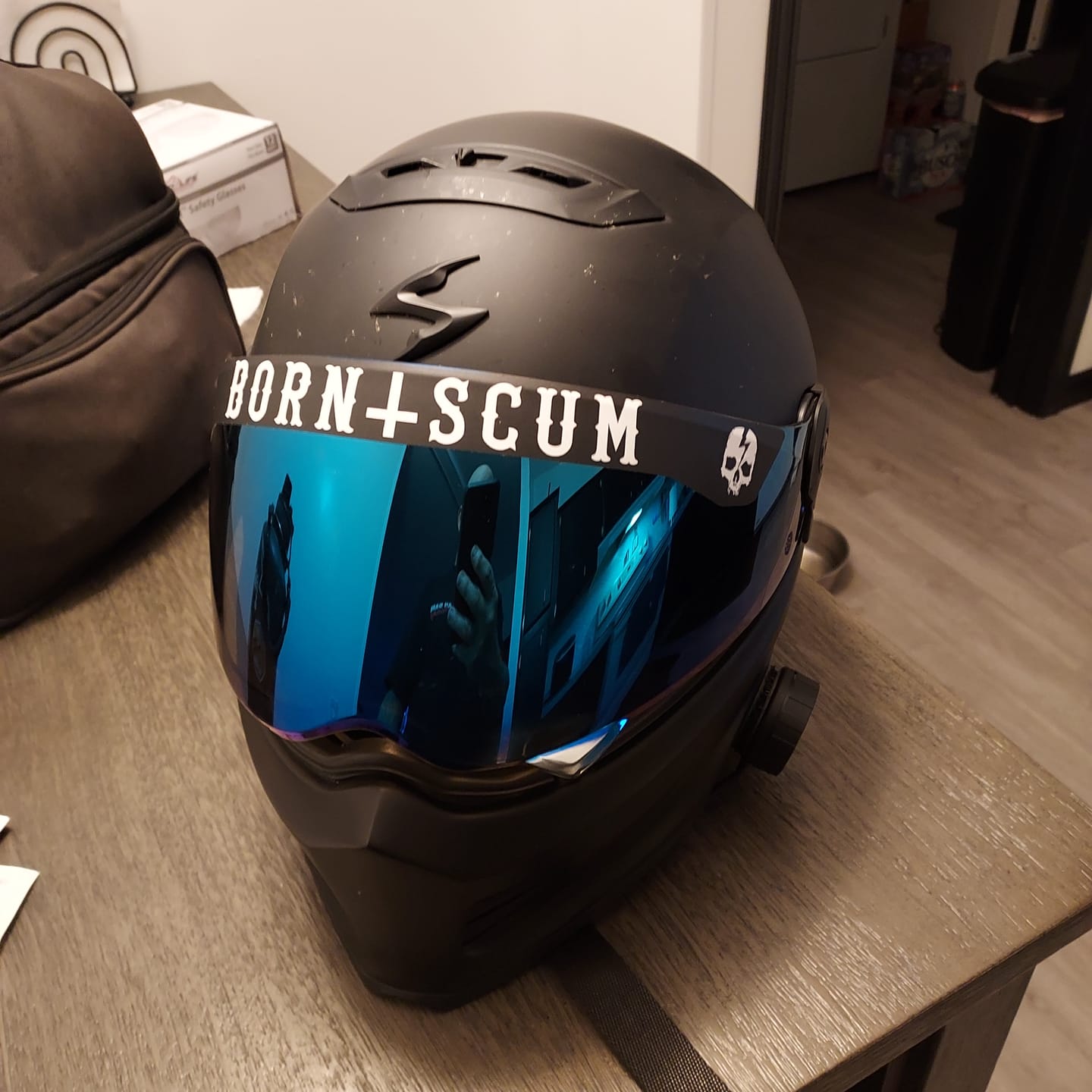 Customer photo review of INVERTED LOGO HELMET VISOR