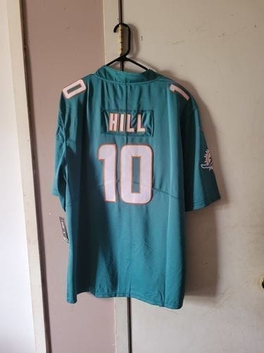 Customer photo review of Tyreek Hill Miami Dolphins 2025 Rivalries Collection Limited Jersey - Pitch Blue - NFL