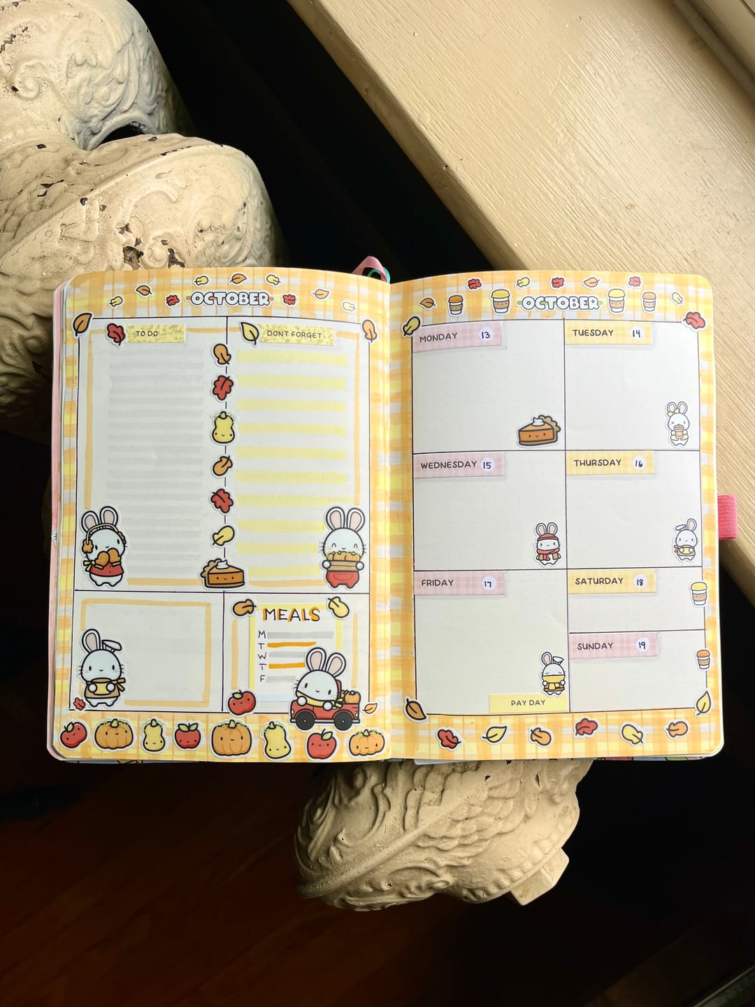 Customer photo review of Cozy Bunnies Sticker Sheet