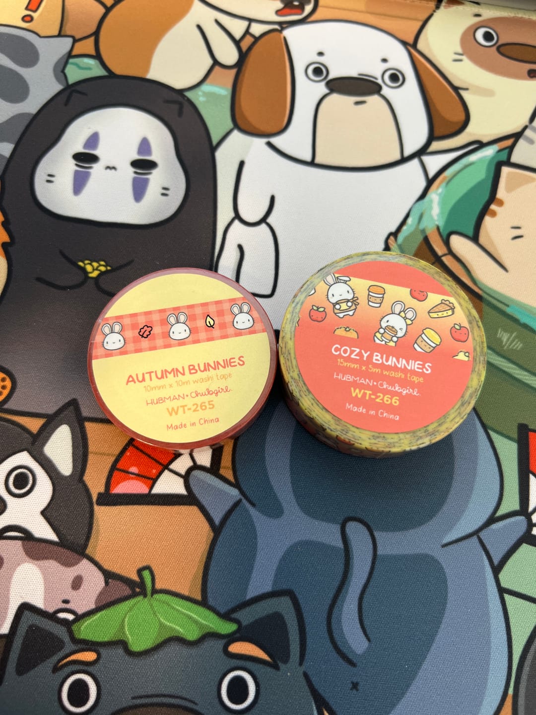 Customer photo review of Autumn Bunnies Washi Tapes (Set of 2)