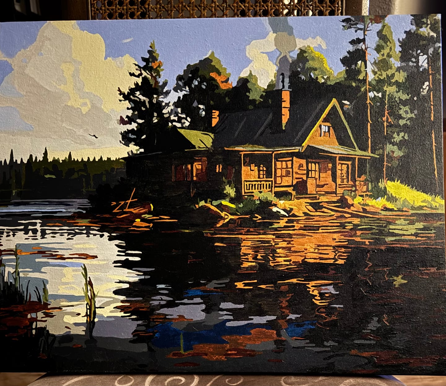 Customer photo review of Cabin On The Lake
