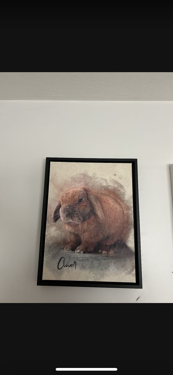 Customer photo review of Personalized Pet portrait