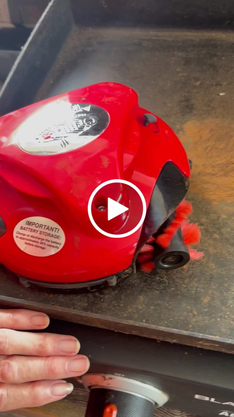 Customer video review of Grillbot Grill Cleaning Robot