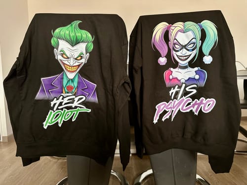 Customer photo review of Her Idiot - Premium Hoodie Unisex***